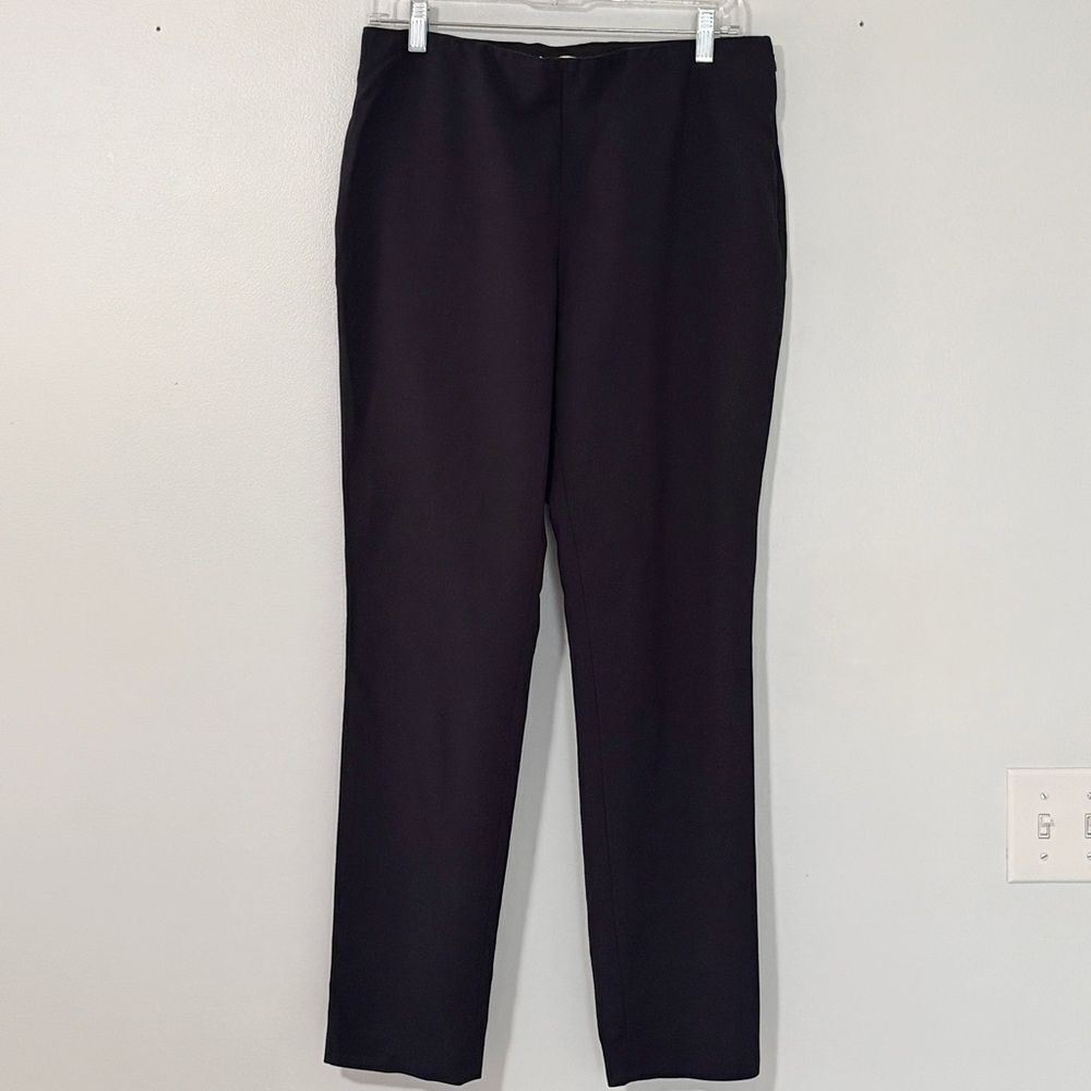Katherine Kelly Pull On Dress Casual Navy Pants 8 Slim Fit